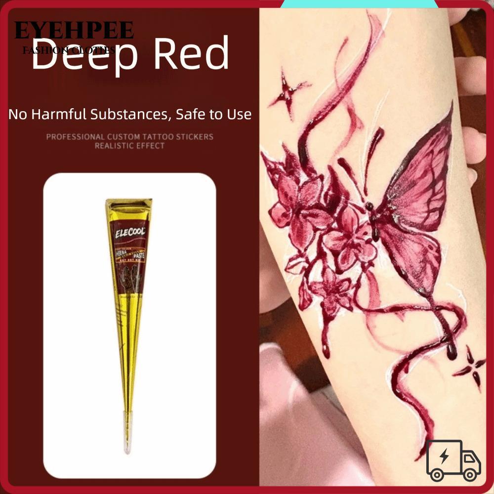EYEHPEE Henna Kem Xăm Dạng Que Màu Nâu Đen, Thích Hợp Cho Nghệ Thuật Mehndi Và Hình Xăm Tạm Thời