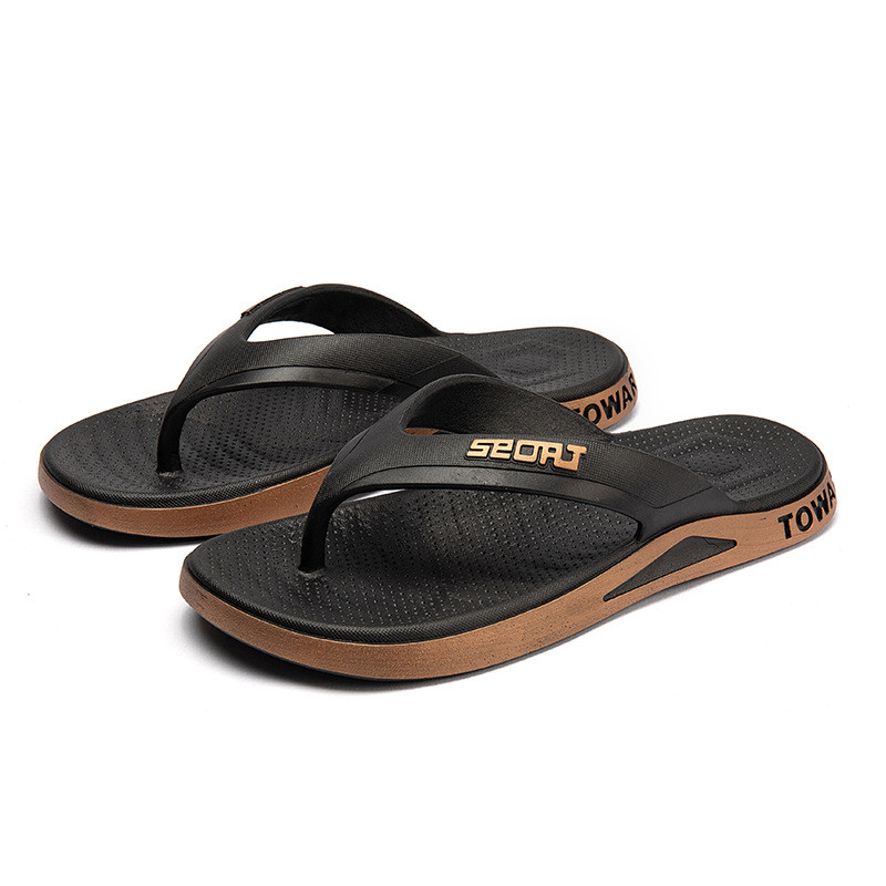Mới Đơn Giản Flip-Flops Nam Ngoài Trời Chống Trơn Trượt Thông Thường Flip-Flops Nam Đi Biển Thời Trang Dép Bán Buôn