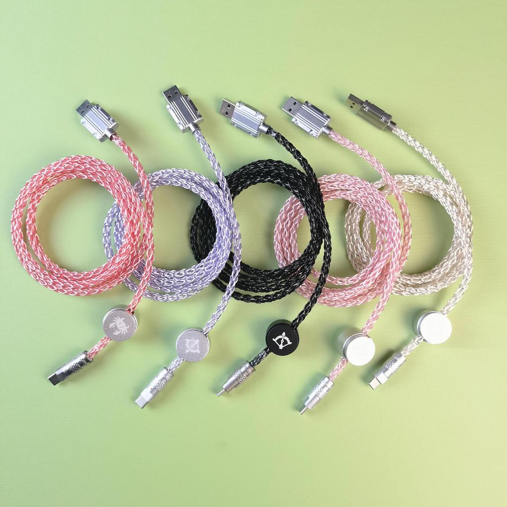 Dây Cáp Bàn Phím Cơ RGB Bọc Dù 8 Lõi Dài 1M3 | KCAP - World of keycaps