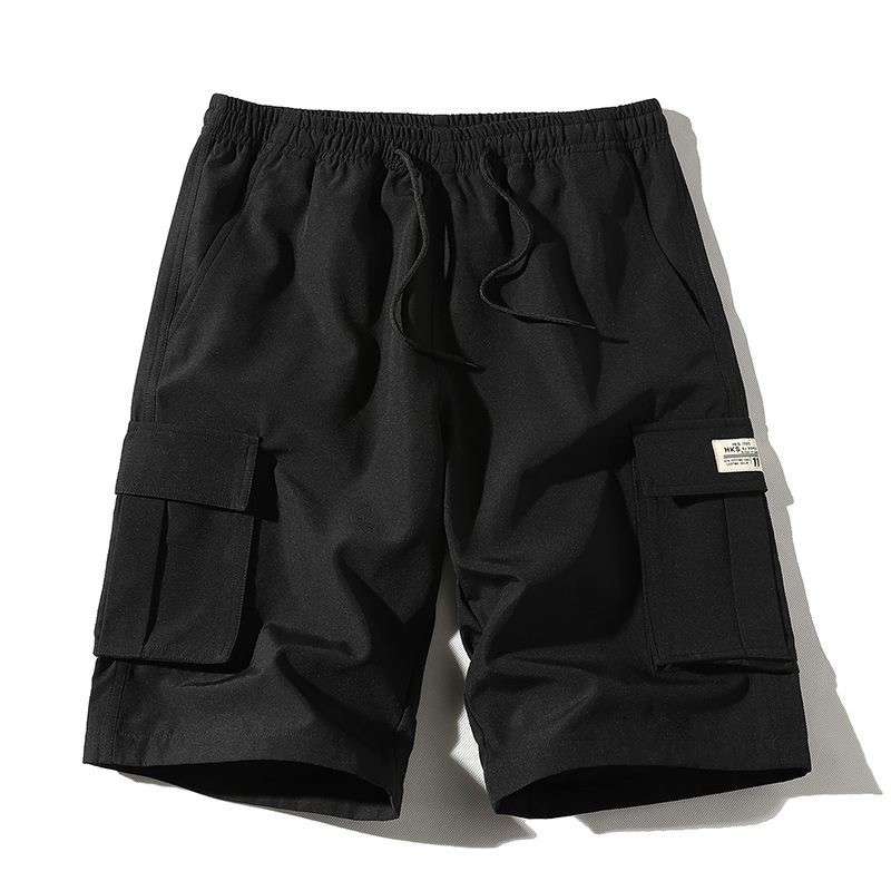 Quần short nam dáng rộng từ polyester, phong cách thể thao, thoáng mát dành cho mùa hè