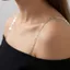 EBINLANDS 1 Cặp Dây Đeo Đồ Lót, Dây Đeo Áo Ngực Nữ Chống Trơn Trượt Có Thể Điều Chỉnh, Phụ Kiện Đồ Lót Sáng Bóng Dây Đeo Vai Kim Loại Cho Váy