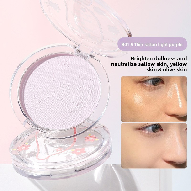 XIXI D453 Phấn Nén Macaron Kiềm Dầu, Phấn Phủ Mịn Nhẹ Che Phủ Tự Nhiên, Lớp Nền Mịn Lâu Trôi Makeup