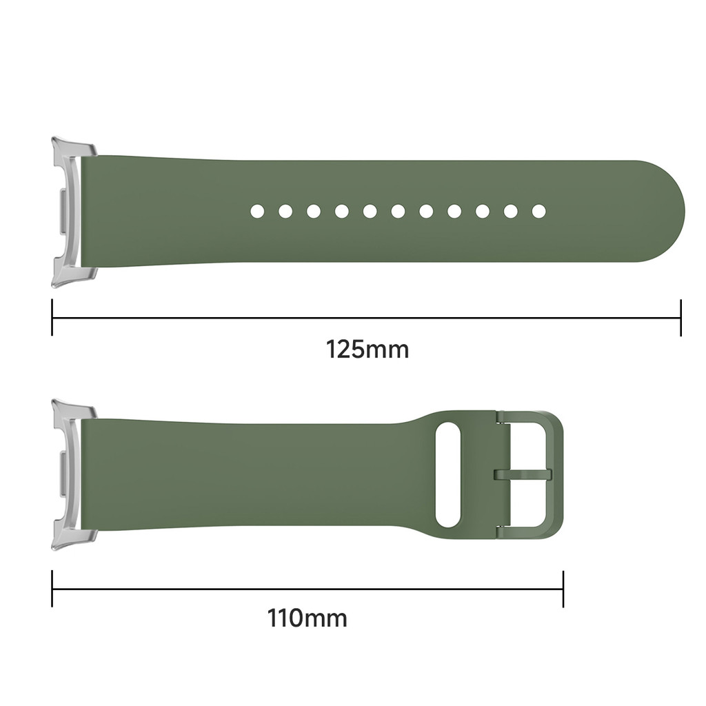 Dây đeo silicon cho Samsung Galaxy Watch 8 40mm 44mm / 8 cổ điển 46mm vòng tay thể thao dây đai phụ kiện