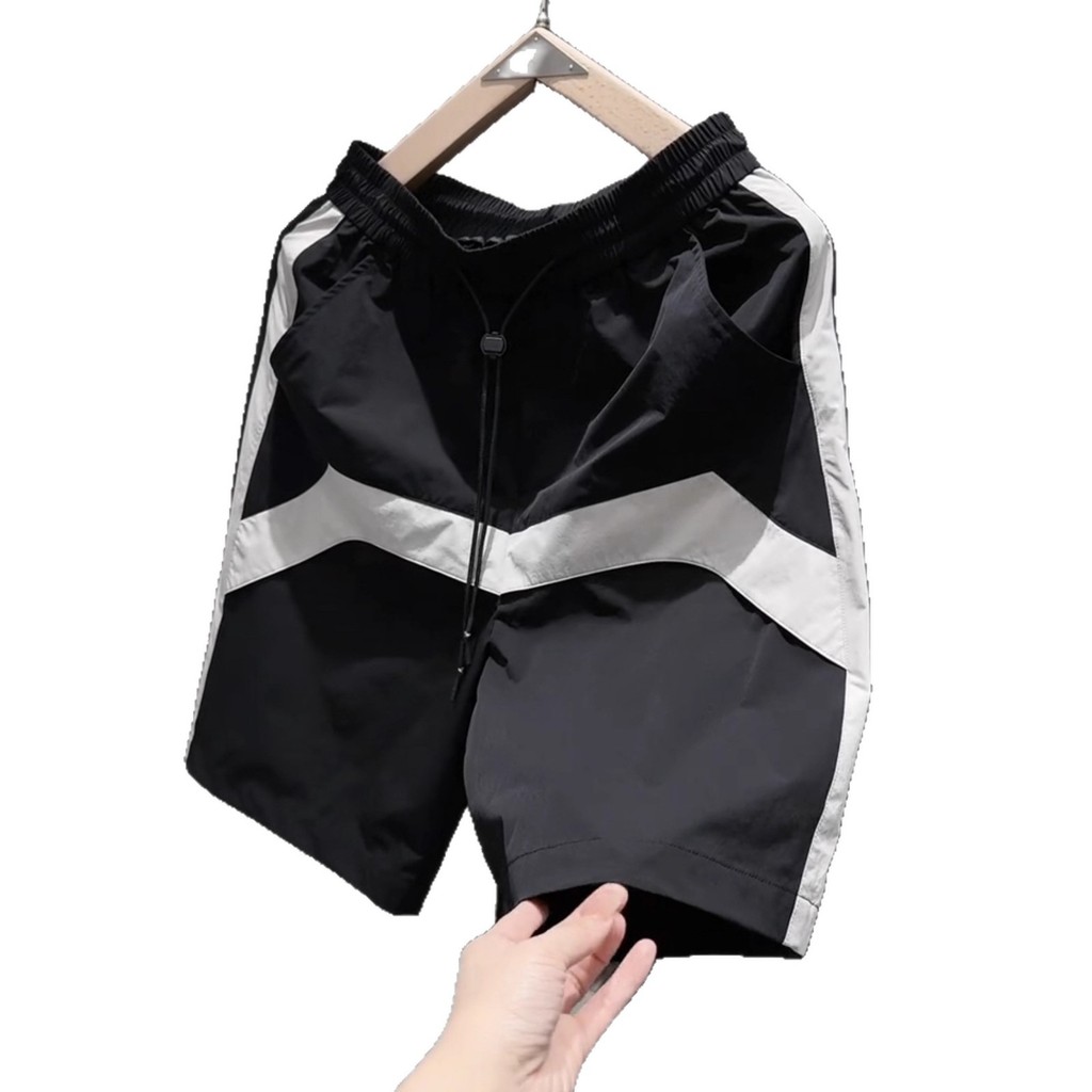 Quần Short Nam Mới Mùa Hè, Thiết Kế Phong Cách Mỹ, Khô Nhanh, Dài Đến Đầu Gối