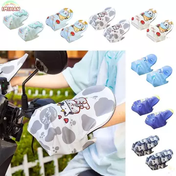 Găng tay chống nắng xe điện IMIHAN, Găng tay lái xe máy chống nắng, Găng tay chống nắng Tay cầm chống tia cực tím Vỏ thanh xe tay ga hoạt hình Bảo vệ tay mùa hè