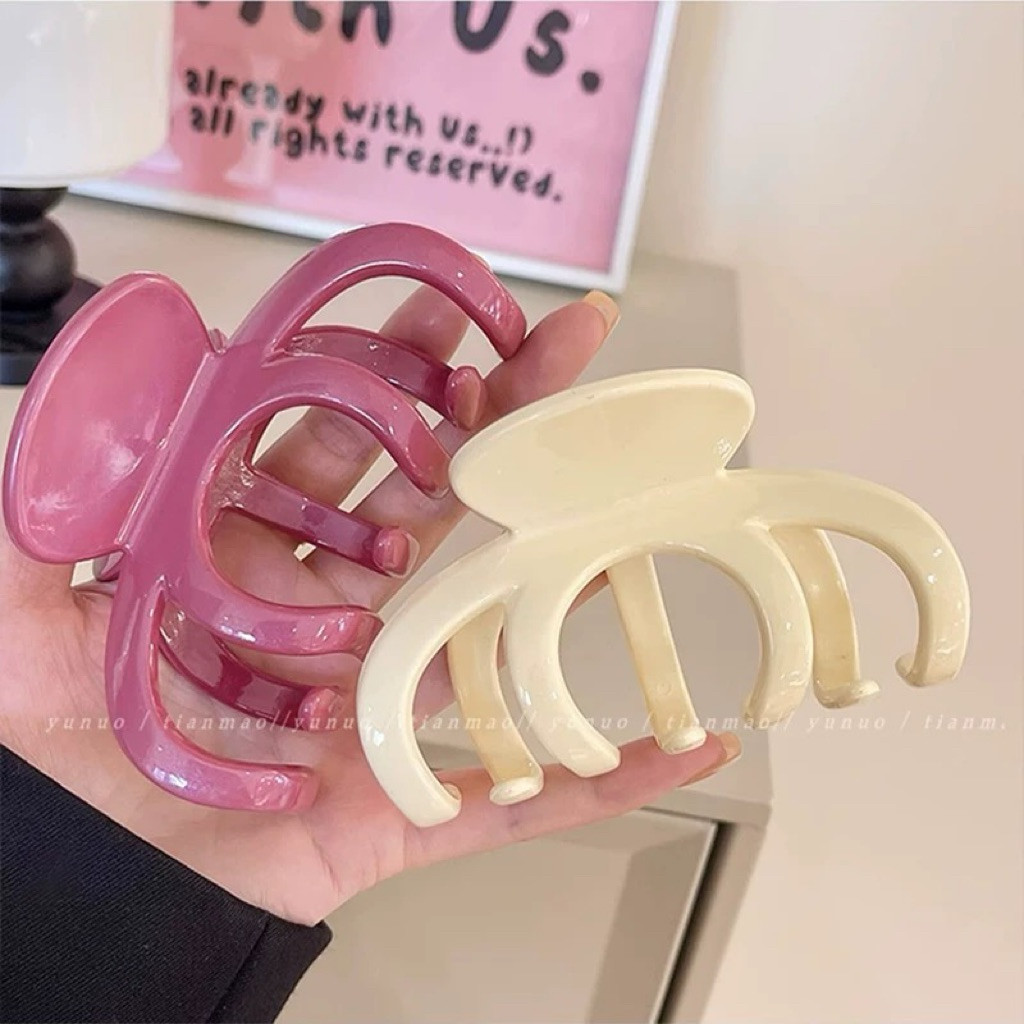 Kẹp Tóc Cá Sấu 10cm Nhựa Bóng Sang Trọng – Phụ Kiện Tóc Phong Cách Cho Phái Nữ