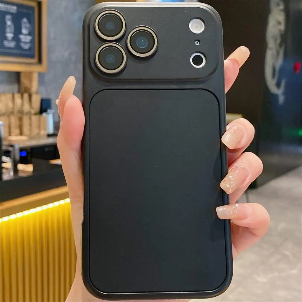 XIQII Thời Trang Mới Sang Trọng Cửa Sổ Lớn Kính Ống Kính Bảo Vệ Camera Vỏ Điện Thoại, Thích Hợp Cho iPhone 17 16 15 14 13 12 11 Pro Max Ốp Điện Thoại Chống Sốc