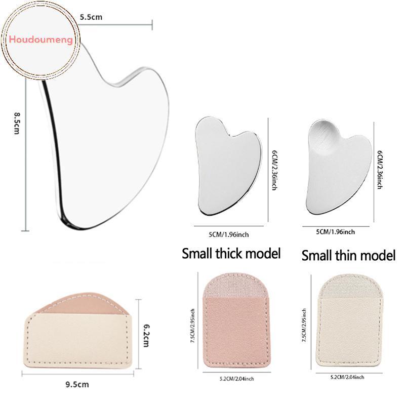 Houdou 1 Máy Mát Xa Gua Sha Bằng Thép Không Gỉ Cho Mặt Ne Body Guasha Massage Dụng Cụ Chăm Sóc Da Mặt Guasha Board Máy Mát Xa Mặt VN