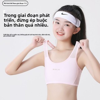 Áo lá thể thao bé gái - Áo bra học sinh mỏng nhẹ thoáng khí co giãn êm mặc mùa hè