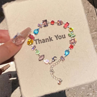 Vòng cổ zircon cầu vồng pha lê ngọt ngào cho người phụ nữ và cô gái