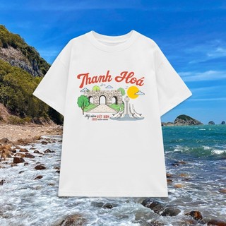 Áo Thun Thanh Hóa Du Lịch Việt Nam - Áo Phông Mùa Hè Oversize và babytee, chất thun cotton 250gsm