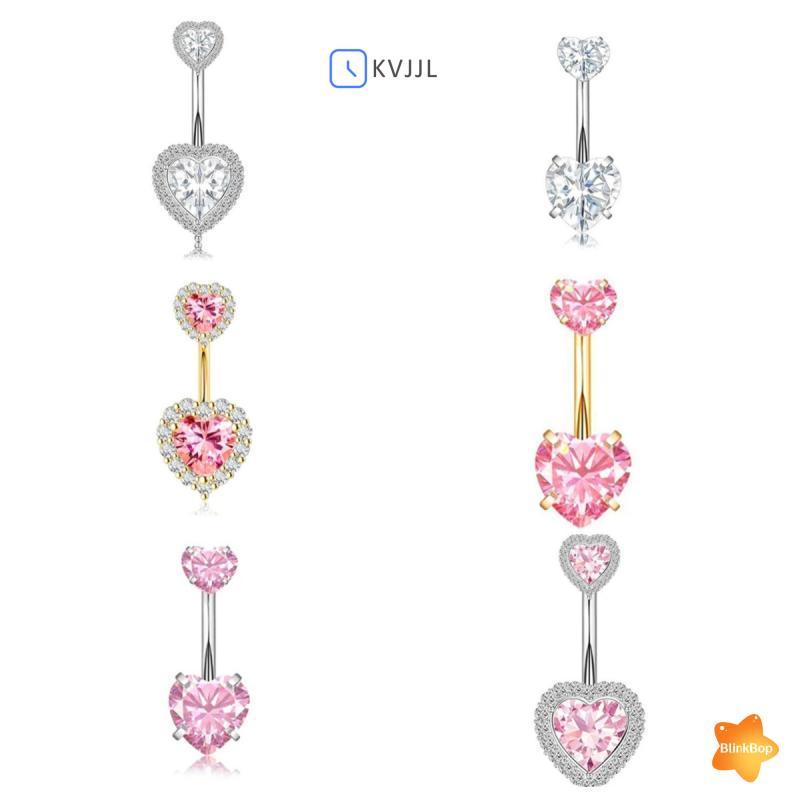 [KvJJL-t] Nhẫn Rốn Trái Tim Đơn Giản Cho Nữ Bé Gái Thời Trang Nút Bụng Nhẫn Gợi Cảm Cơ Thể Xuyên Trang Sức Nhẫn Rốn Tinh Tế Quà Tặng Mới