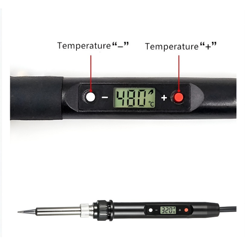 【COD】Mỏ Hàn Điện Cao Cấp 80W LCD, Điều Chỉnh Nhiệt Độ Dễ Dàng, Đầu Hàn Sắc Bén, Tiện Lợi Khi Sử Dụng
