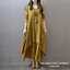 ESSENCEH Váy dài hai mảnh giả, Đầm xích đu Polyester phong cách văn học, Váy dài tay cổ điển Xuân Thu
