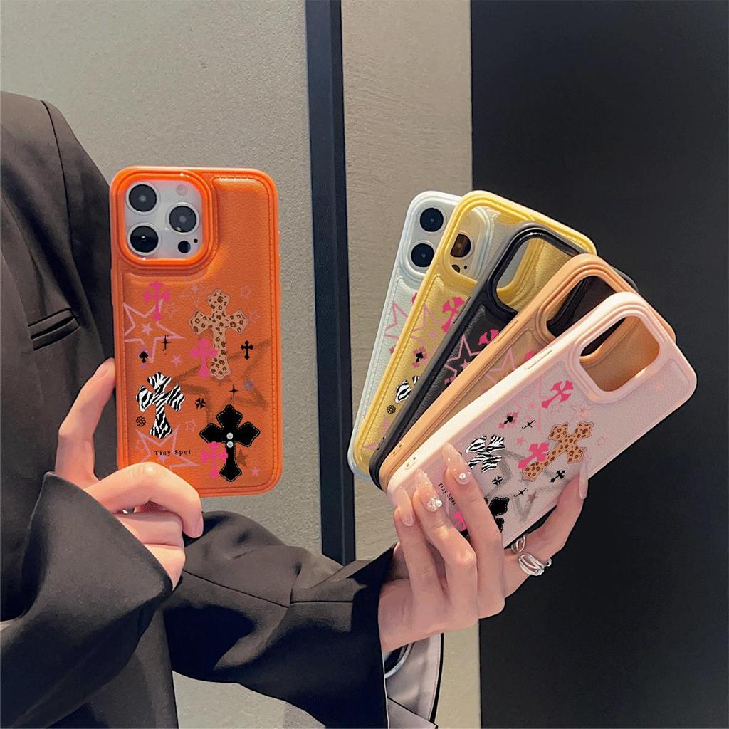Ngôi sao chữ thậpPhù hợp với vỏ điện thoại iPhone 17/16, vỏ bôch mì 15 Pro/14