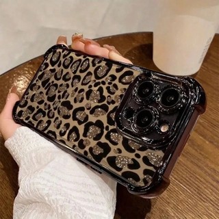 Vỏ Cho Xiaomi Redmi Note 15 14 13 12 Pro Plus 5G 11 12 11s 4G Redmi 15 15C 14C 12C 10C 13 12 Vỏ Điện Thoại Mạ Sang Trọng Da Báo In Túi Khí Trong Suốt Trong Suốt Đơn Giản Giáp