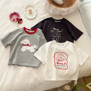 Áo thun ngắn tay in hình dễ thương mùa hè cho trẻ em Áo thun ngắn tay thông thường dành cho trẻ em