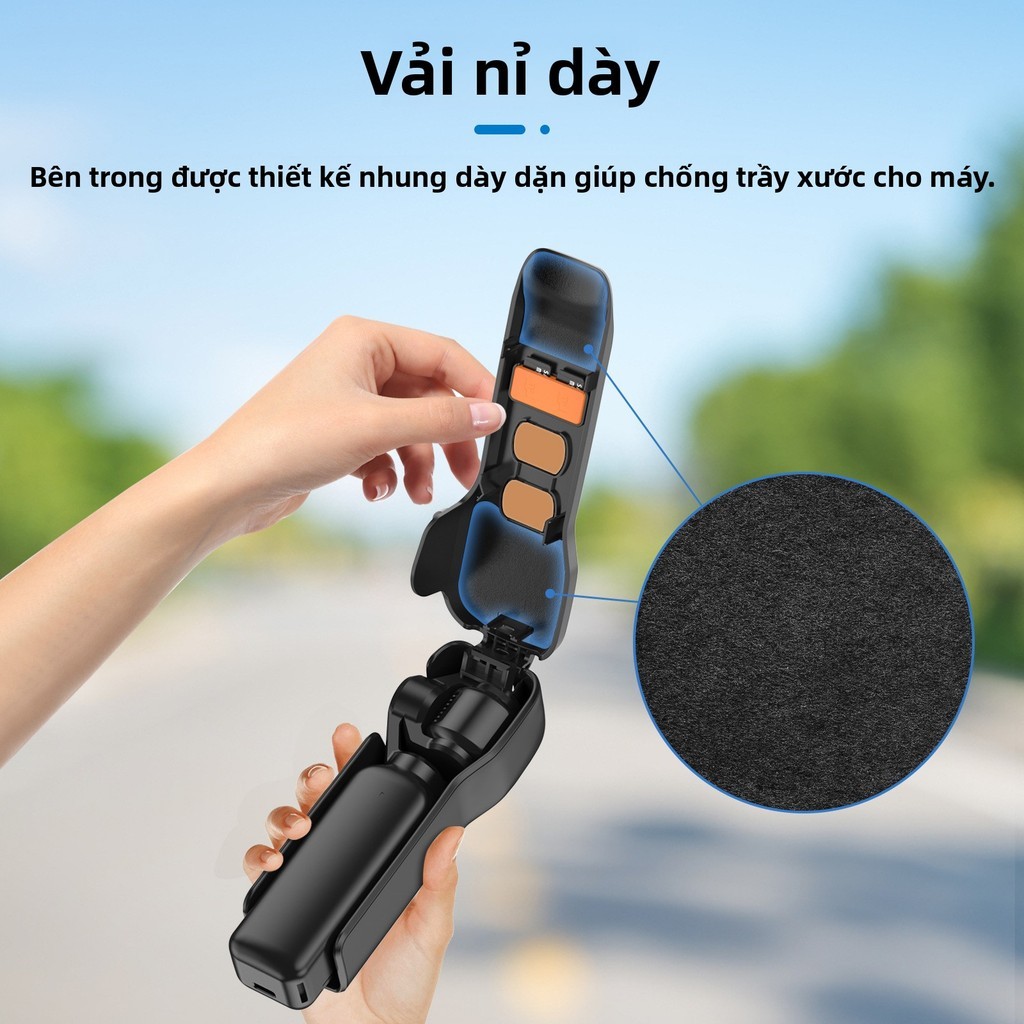 Nắp ống kính + Ốp lưng màn hình DJI Osmo Pocket 3 – Vỏ cứng bảo vệ màn hình & cụm gimbal – Phụ kiện thiết yếu