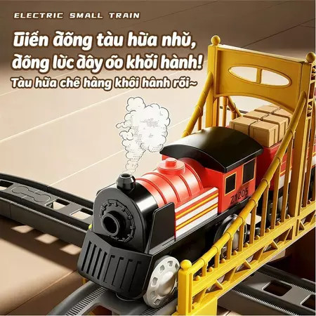 Đồ chơi tàu hỏa điện có đường ray cho trẻ em – Tàu cao tốc, đồ chơi giáo dục thông minh