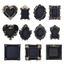 EDIWANY Mini Khung Ảnh, Treo Nhựa Vintage Khung Ảnh, Cổ Nhìn Không Gian Treo Tường DIY Baroque Trang Trí Công Sở Không Kính Hiển Thị Khung Trang Trí Nhà