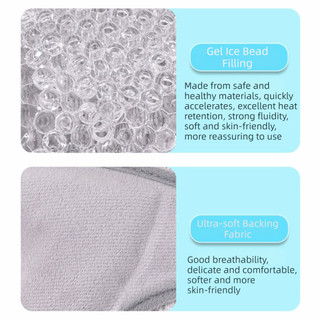 CQCJ Cold Eye Packs, Gel làm mát trị liệu lạnh PVC Eye, Gói gel đá trị liệu nhiệt có thể tái sử dụng di động Chăm sóc da