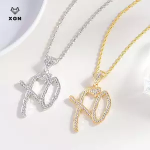 Mặt Dây Chuyền Zircon Kẻ Sọc Trắng, Xu hướng Thời Trang Đường Phố, Quà Tặng Tinh Tế