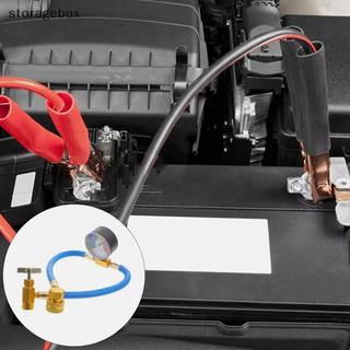 [Hộp lưu trữ] Ống sạc khí lạnh 15,7 "R134A A / C ô tô có đồng hồ đo áp suất Máy điều hòa ô tô Ống nạp cao su lạnh Đẹp