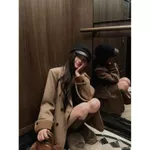 [ 26128 ] Áo Vest Blazer Nữ  Phong Cách Hàn Quốc  Màu Nâu Vintage Thanh Lịch Dễ Phối Đồ Tiểu Thư Sang Chảnh Cecelia — ảnh 2