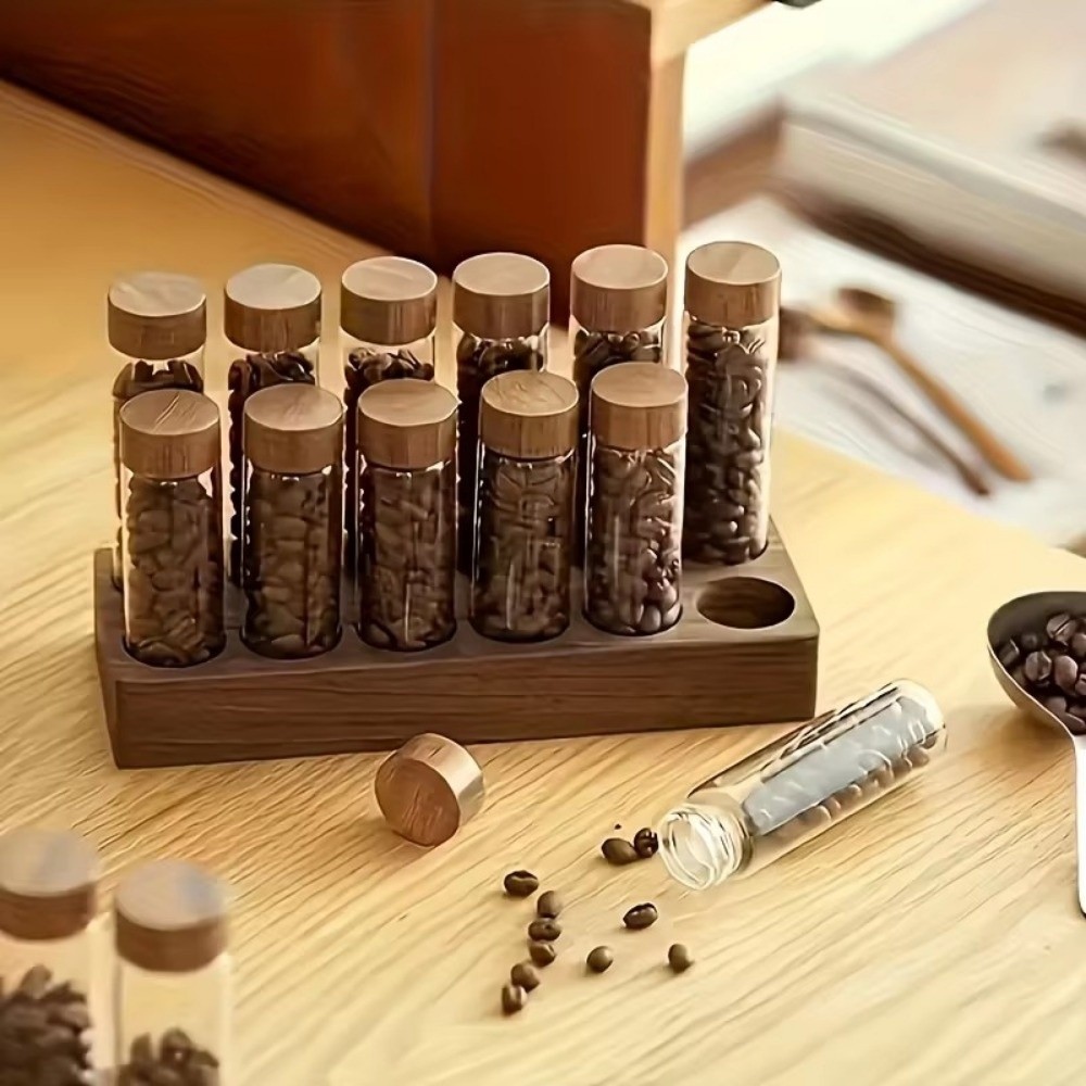 Giá đỡ nước hoa MARGREDY, Giá đựng chai tinh dầu bằng gỗ tự nhiên 6 hoặc 12 khe, Giá trưng bày máy tính để bàn đa năng công suất lớn
