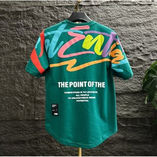 Áo Thun Nam Phong Cách Hip-Hop Cổ Tròn với Họa Tiết Graffiti, Perfect cho Dạo Phố