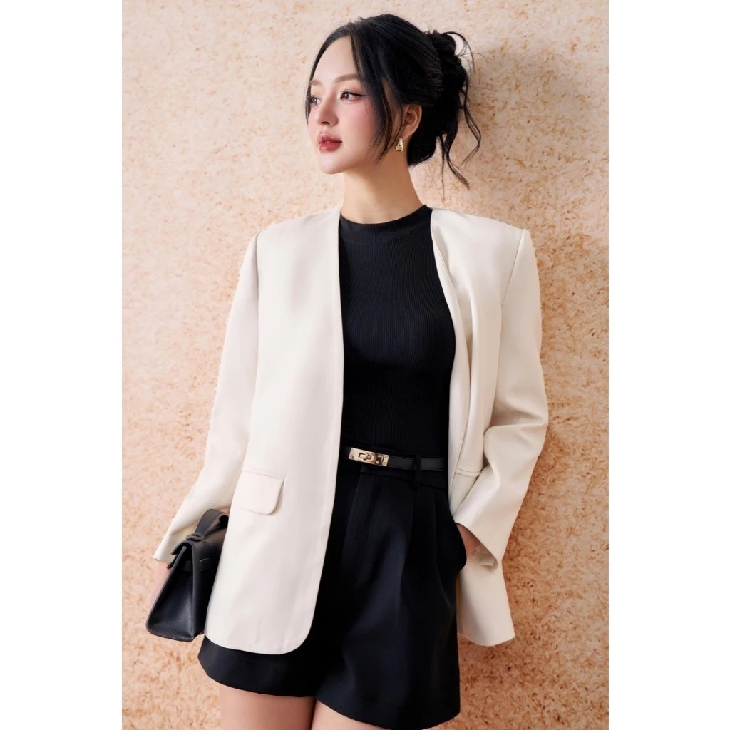 Blazer ELLA DORA thiết kế cổ không