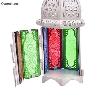 Queenten 1 Chiếc Vintage Kim Loại Rỗng Nến Giá Đỡ Pha Lê Chân Nến Đèn Lồng QT
