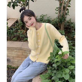 Cardigan nữ phong cách Hàn Quốc ngọt ngào, áo len dành cho mùa xuân thu mới