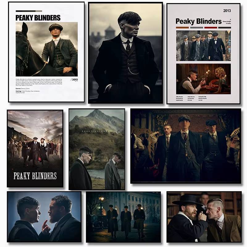 Peaky Blinders TV Play Classic Pop Poster In Canvas Tranh Treo Tường Nghệ Thuật Hình Ảnh Phòng Khách Rạp Chiếu Phim Trang Trí Nhà