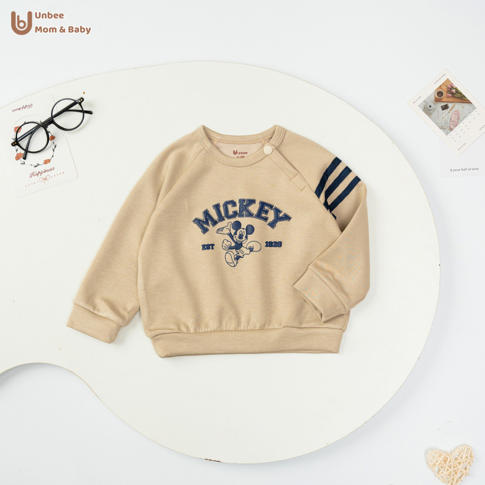 Bộ quần áo thu đông bé trai Unbee chất liệu nỉ 2 da cao cấp - Set đồ thể thao cho bé mùa đông