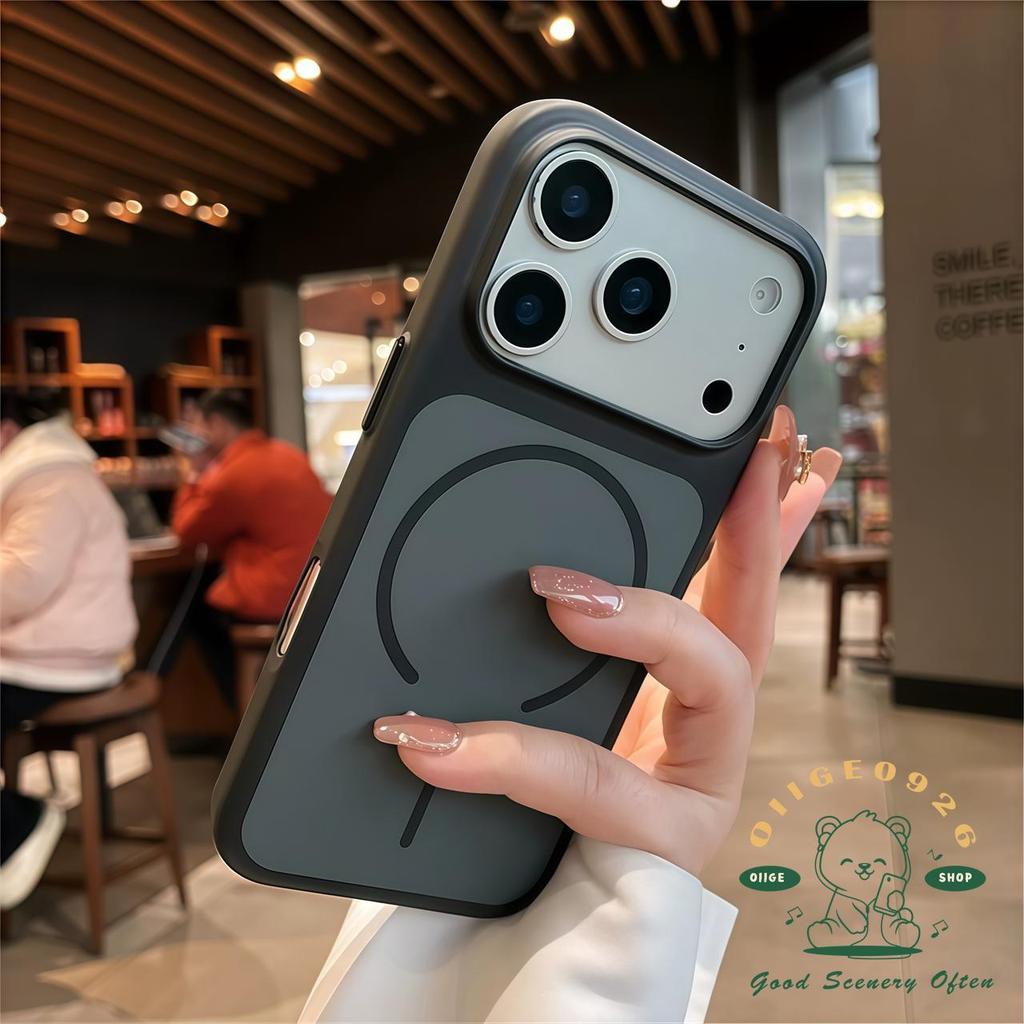 【 Ốp lưng iPhone17 】 Vỏ điện thoại từ tính siêu mỏng mờ lỏng iphone 17 Pro Max 16 15 14 13 12 cho vỏ iPhone Vỏ cứng PC chống sốc