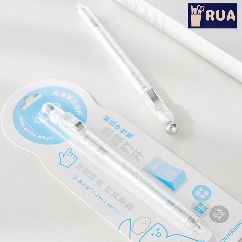 RUA Relax Pen For Exam Prep - Bút Gel Clier 0.5mm Viết mượt mà, Công cụ học tập chống lo âu cho học sinh văn phòng mới