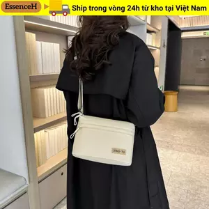 Túi đeo vai ESSENCEH, Túi đeo chéo vải mềm dung tích lớn, Thiết kế đa năng thông thường Túi xách nữ chất lượng cao