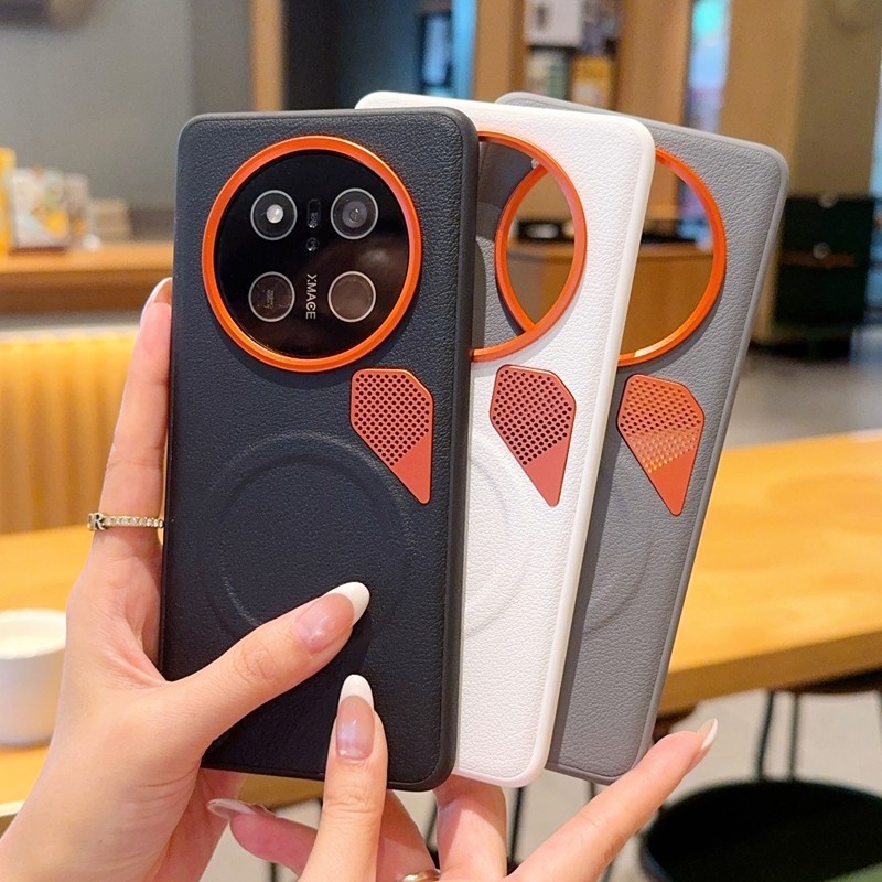 Ốp Điện Thoại Cho Honor X9D X9C Smart Magic 6 7 8 Pro / Lite X70 X60 GT Pro Vỏ Da Tản Nhiệt Ống Kính Kim Loại Bảo Vệ Chống Bẩn / Rơi