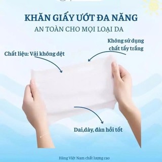 [Thùng 32 Gói] Khăn Giấy Ướt Gia Đình Phú Đạt Chính Hãng 100-120 Tờ/Gói Tiện Lợi, An Toàn Cho Da