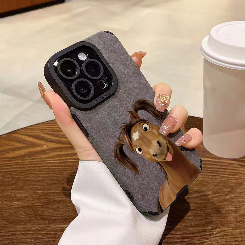 Nhổ đôi ngựa đuôi ngựa ngựa cho 17 15 14promax lông lật iPhone 16 11 xu hướng 12pro