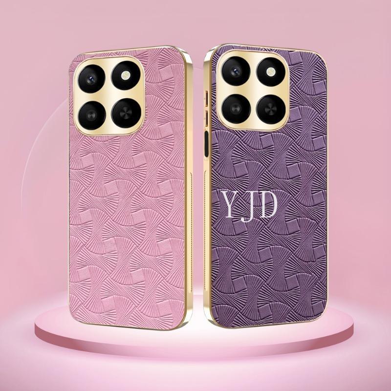 Ốp Lưng Cho Honor 400 Smart X7d Da Thời Trang Khung Mạ Điện Chống Rơi Vỏ Điện Thoại