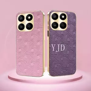 Ốp Lưng Cho Honor 400 Smart X7d Da Thời Trang Khung Mạ Điện Chống Rơi Vỏ Điện Thoại
