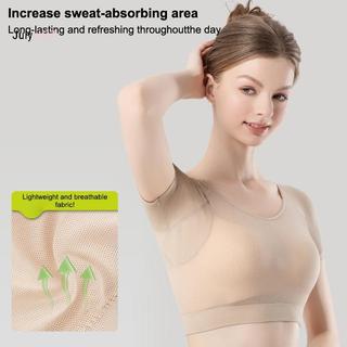 JULYHOT Thoáng Khí Hút Mồ Hôi Quần Áo Lưới Siêu Mỏng Qui-drying Ngực Quấn Áo Chống Mồ Hôi Nách Miếng Lót Mồ Hôi Áo Thun Nữ Massivedeals