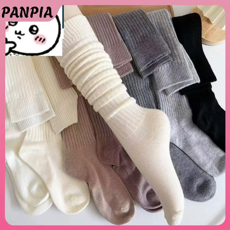 PNPIA - 1 Cặp Nữ Màu Trơn Thu Đông, Thoải Mại và Ấm Áp, Phù Hợp Thời Trang Đại Học