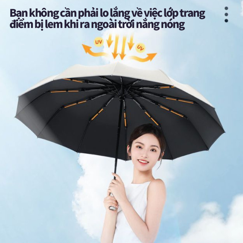 Ô Dù Tự Động 2 Lớp Gấp Gọn Chống Tia UV - Cơ Chế Đóng Mở 2 Chiều, Che Mưa Nắng Hiệu Quả & Tiện Lợi