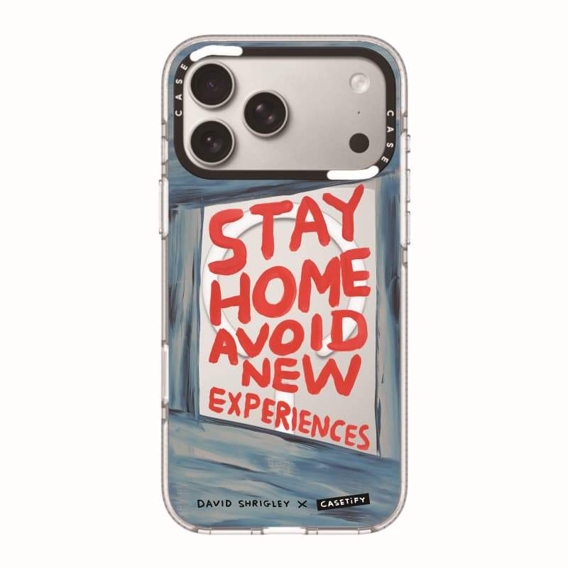 CASECASE X Stay Home Phone Case HỒNG CAMERA RING EDITION Tác động Vỏ hút từ tính trong suốt cho IPhone 17 / 16 / 15 / 14 / 13 Pro Max Air với bao bì cao cấp