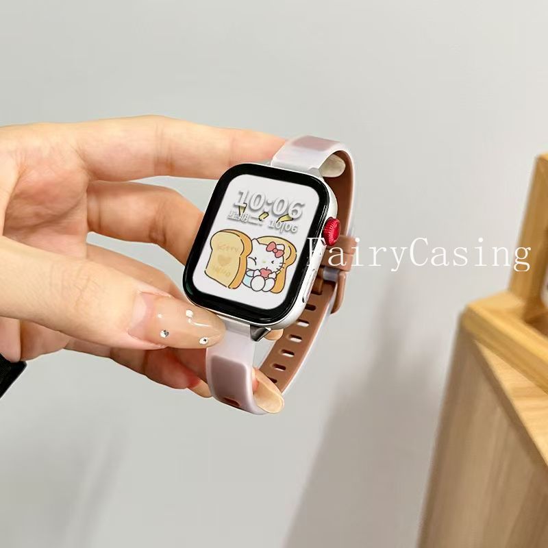 Dây đeo silicon hai tông màu Jelly cho Huawei Watch Fit 4 4Pro Band Vòng đeo tay thể thao cho Huawei Fit3 Fit2 Dây đeo đồng hồ thay thế
