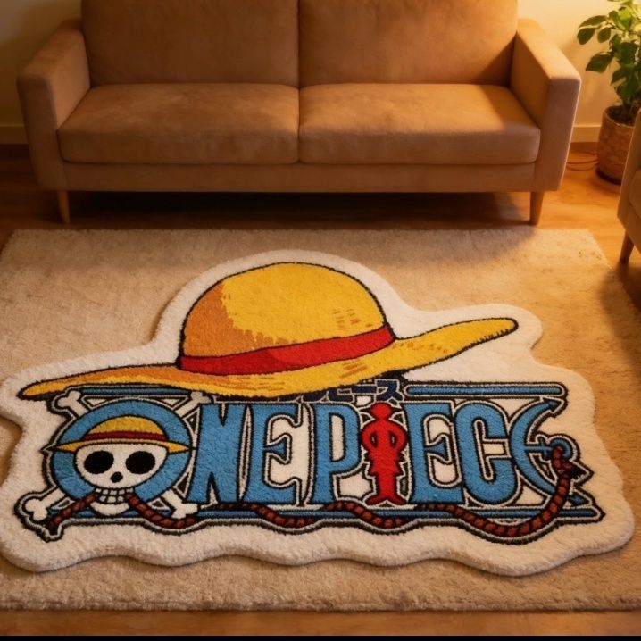 One Piece Hoạt Hình Anime Thảm Bé Trai Học Sinh Phòng Ngủ Giả Cashmere Sàn Thảm Internet Cafe Hình Đồ Chơi Cửa Hàng Thảm Cửa