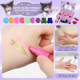 【BabyJoy】Đồ chơi bé gái bộ trang điểm cao cấp,Hộp dụng cụ trang điểm đồ chơi cho bé, mỹ phẩm cho trẻ em
